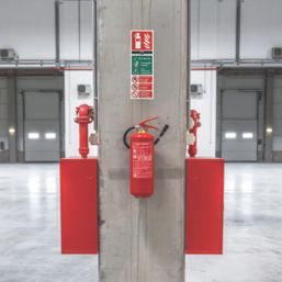 Essentials  Non Photoluminescent "Fire Extinguisher CO2" Sign 100mm x 300mm
