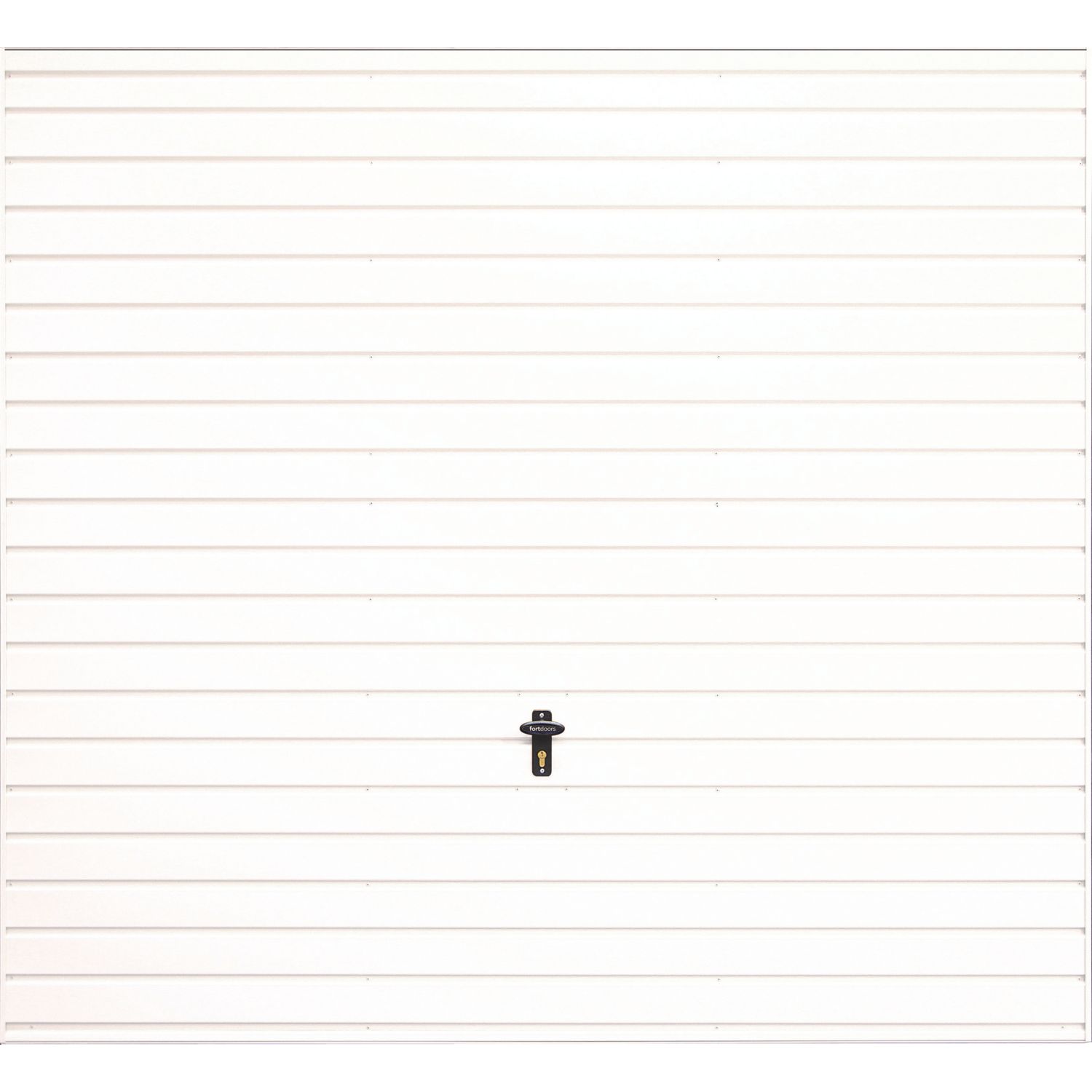 Gliderol Horizontal 7' 6" x 7' Non-Insulated Frameless Steel Up & Over Garage Door White (390FR)