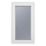 Crystal  Left-Hand Opening Obscure Triple-Glazed Casement White uPVC Window 610mm x 820mm
