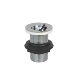 Flomasta Unslotted Captive Basin Waste Chrome-Plated Brass 32mm