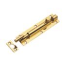 Necked Barrel Door Bolt Polished Brass 152mm