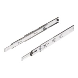 Essentials Steel Full Extension Self-Closing Ball Bearing Drawer Runners 400mm 2 Pack