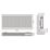 Flomasta 600mm x 1000mm 4560BTU White Type 21 Convector Radiator