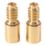 Smith & Locke  40mm Sash Stops Polished Brass 2 Pack
