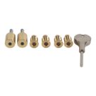 Smith & Locke  40mm Sash Stops Polished Brass 2 Pack