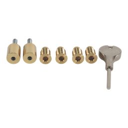 Smith & Locke  40mm Sash Stops Polished Brass 2 Pack