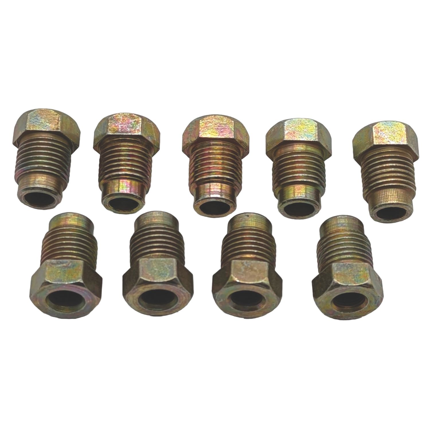 Pearl Consumables Metric Male M10 x 1mm Brake Pipe Unions 9 Pack (390YY)