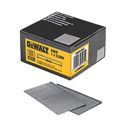 DeWalt Galvanised Straight Finish Nails 16ga x 50mm 2500 Pack