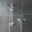 Triton Kaho Rear-Fed Exposed Chrome  Shower Flexible