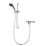 Triton Kaho Rear-Fed Exposed Chrome  Shower Flexible