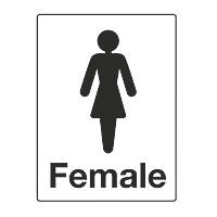 Stick On Screw On EXIT LADIES Toilet Sign Plastic Door Gate Workplace Business 