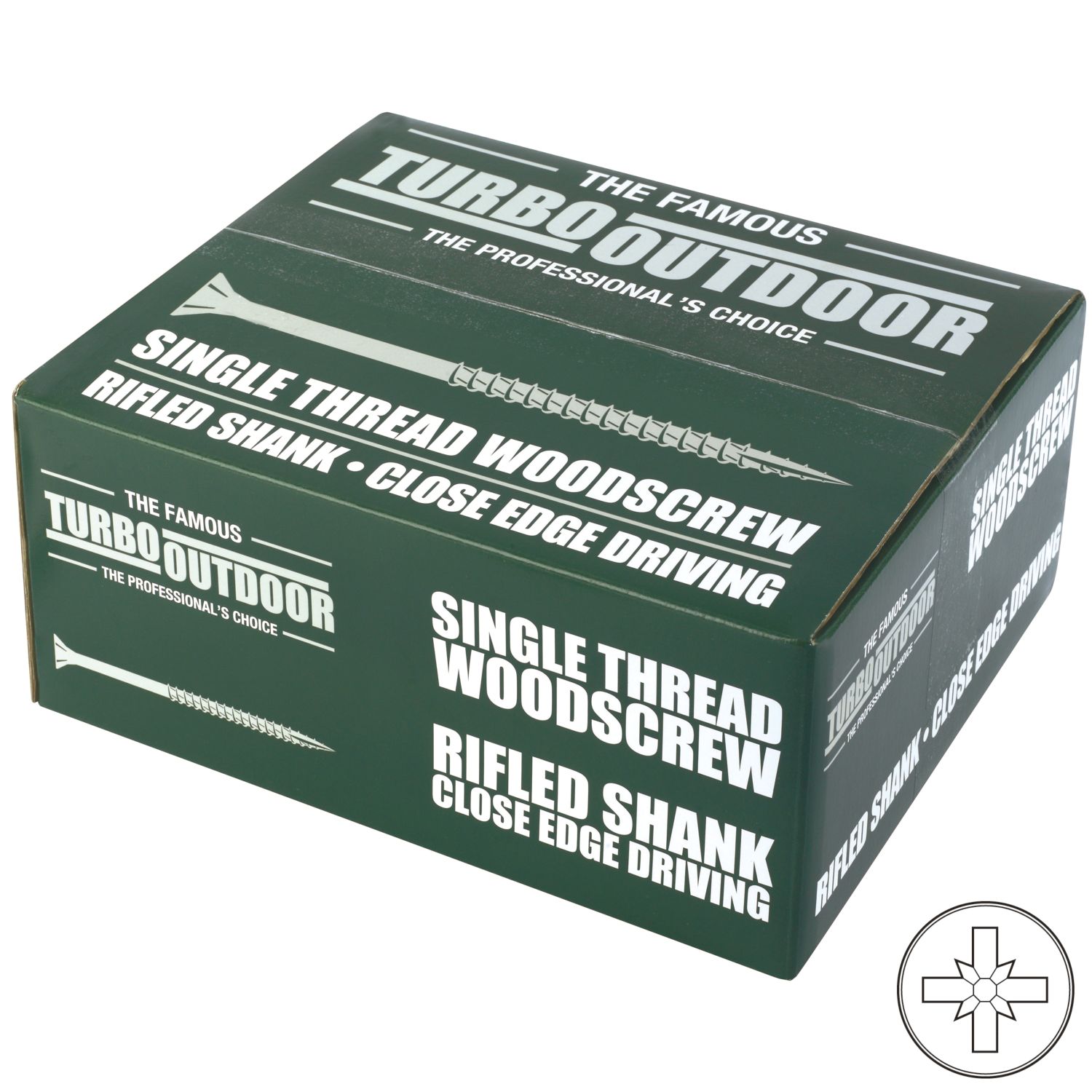 Turbo Outdoor PZ Double-Countersunk Trade Pack 1000 Pcs (3917X)
