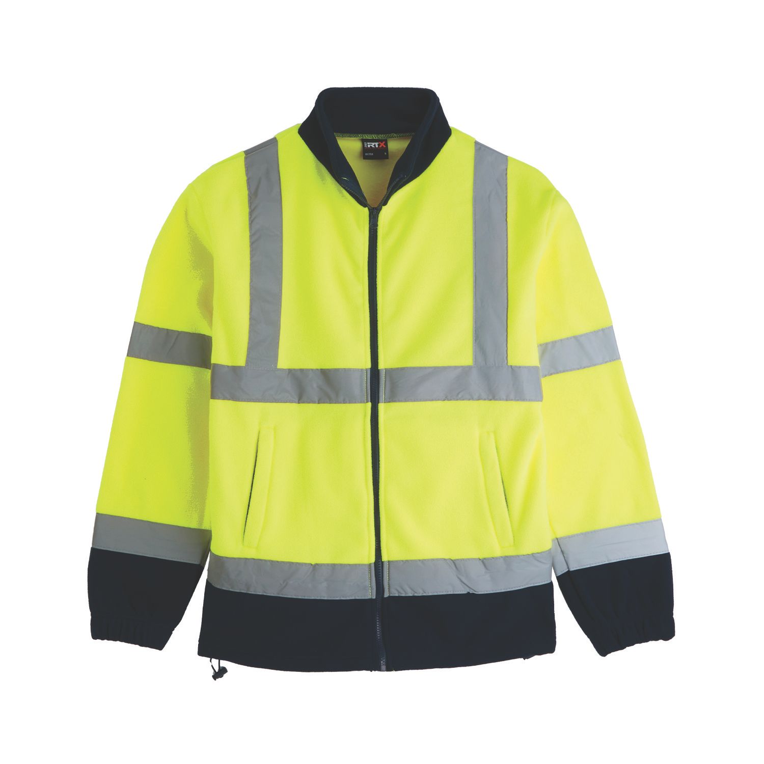 Pro RTX High Visibilty Fleece Jacket Yellow / Navy 2X Large 52" Chest (391AL)