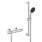 Refurb Grohe Precision Start HP Rear-Fed Exposed Chrome Thermostatic Shower Mixer Set