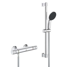 Refurb Grohe Precision Start HP Rear-Fed Exposed Chrome Thermostatic Shower Mixer Set