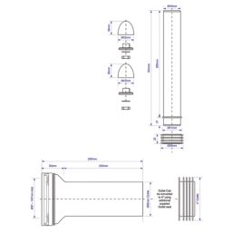 McAlpine  WC Frame Connector Kit Black