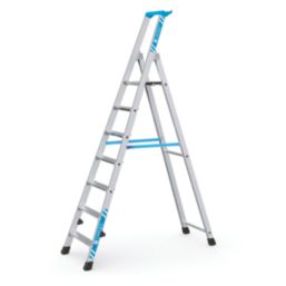 Zarges Aluminium 2.08m 7 Step Platform Step Ladder