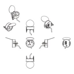Knightsbridge  13A 1-Gang SP Switched Socket + 4.0A 20W 2-Outlet Type A & C USB Charger Stainless Steel with Grey Inserts