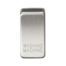 Knightsbridge 'WASHING MACHINE' Switch Cover Brushed Chrome