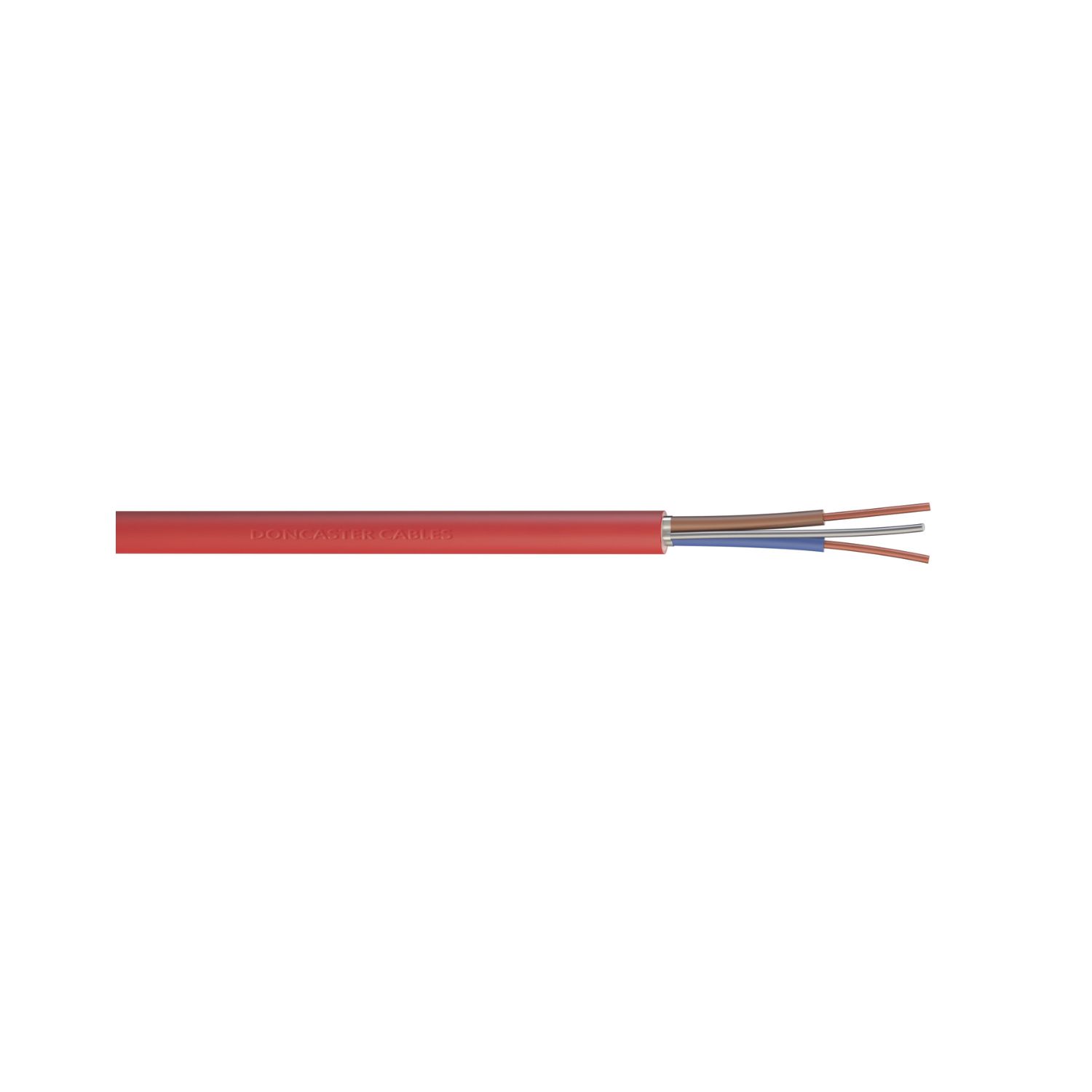 Doncaster Cables HFS500 Red 2.5mm² LSNH Fire Resistant Cable 100m Drum (391EC)