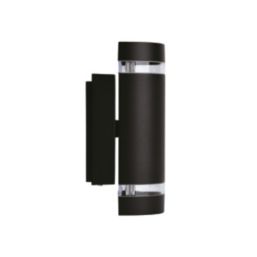 Lutec Focus Outdoor Up & Down Wall Light Matt Black