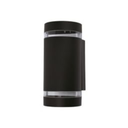 Lutec Focus Outdoor Up & Down Wall Light Matt Black