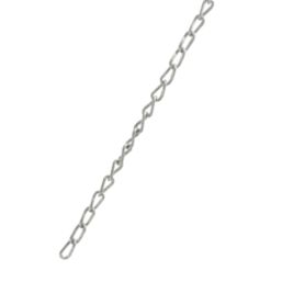 Essentials Twisted Zinc-Plated Long Link Chain 5mm x 2.5m