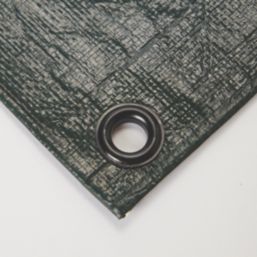 Essentials Tarpaulin Sheet Green/Brown 5m x 8m