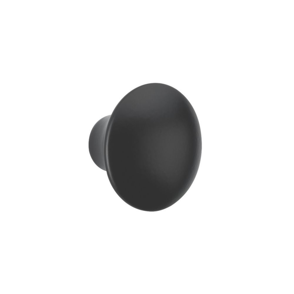 Urfic Domed Knob Black 35mm Screwfix