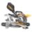 DEWALT DCS365M2-GB 184mm 18V 2 x 4.0Ah Li-Ion XR  Cordless Single-Bevel Sliding Mitre Saw