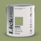 LickPro 2.5Ltr Green 18 Satin Water-Based Trim Paint