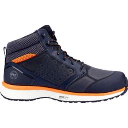 Timberland Pro Reaxion Mid Metal Free   Safety Trainer Boots Black/Orange Size 6.5