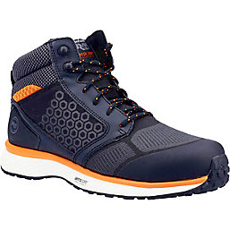 Timberland Pro Reaxion Mid Metal Free   Safety Trainer Boots Black/Orange Size 6.5