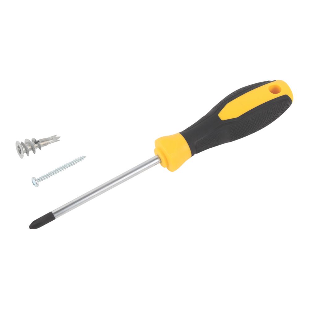 Easyfix SelfDrill Plasterboard Fixings with Screwdriver Zinc Alloy