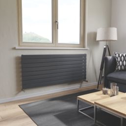 Ximax Oceanus 595mm x 1500mm 3246BTU Anthracite Horizontal Designer Radiator