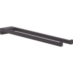 Hansgrohe AddStoris Twin-Handle Towel Holder Matt Black 80mm x 445mm x 32mm