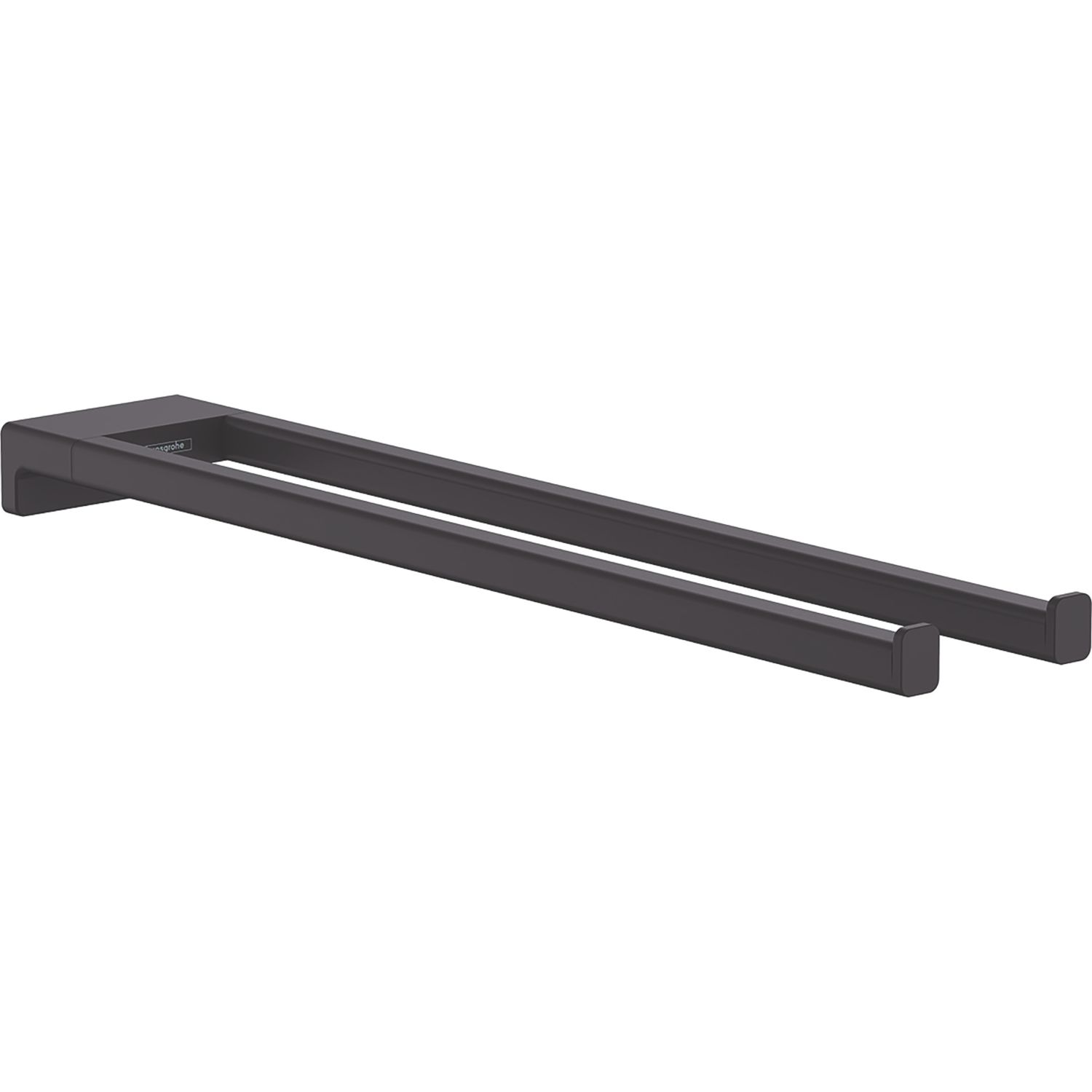 Hansgrohe AddStoris Twin-Handle Towel Holder Matt Black 80mm x 445mm x 32mm (391VG)