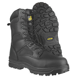 Amblers FS009C Metal Free  Safety Boots Black Size 8