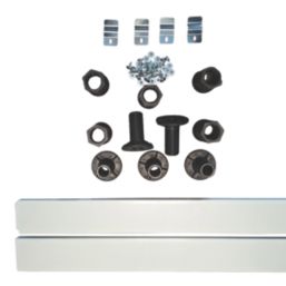 Milan Rectangular & Square Shower Tray Riser Kit White Gloss 15mm