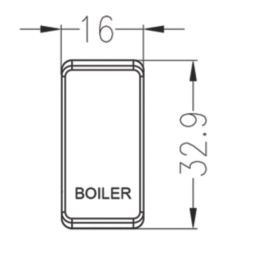 Knightsbridge 'BOILER' Switch Cover White