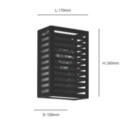 Eglo Alamonte 3 Outdoor Wall Light Black