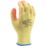 UCI EC-Grip Latex Crinkle Grip Gloves Yellow / Orange Large