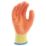 UCI EC-Grip Latex Crinkle Grip Gloves Yellow / Orange Large