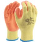 UCI EC-Grip Latex Crinkle Grip Gloves Yellow / Orange Large