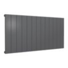 Reina Casina Single 600mm x 1230mm 3193BTU Anthracite Horizontal Designer Radiator