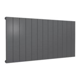 Reina Casina Single 600mm x 1230mm 3193BTU Anthracite Horizontal Designer Radiator