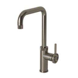 ETAL Caprise Industrial Style Kitchen Mixer Tap Brushed Steel