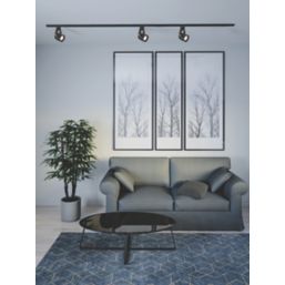 Knightsbridge  1-Circuit Light Fitting for Track Lighting Black