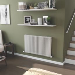 Ximax Aurora Duplex 600mm x 960mm 4642BTU White Horizontal Designer Radiator