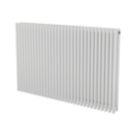 Ximax Aurora Duplex 600mm x 960mm 4642BTU White Horizontal Designer Radiator